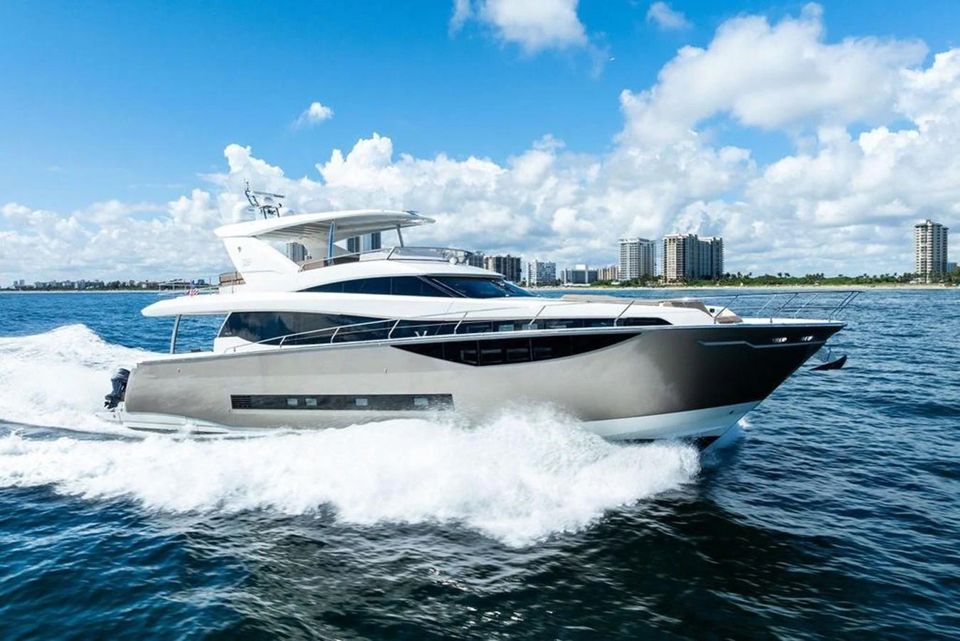a boat on the water aboard ELEVATION Yacht for Sale
