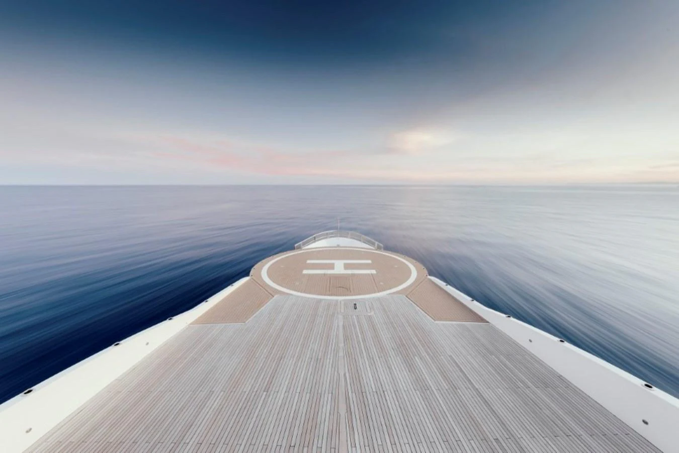 The foredeck of the yacht offers a serene and expansive view of the open sea. aboard IDOL Yacht for Sale