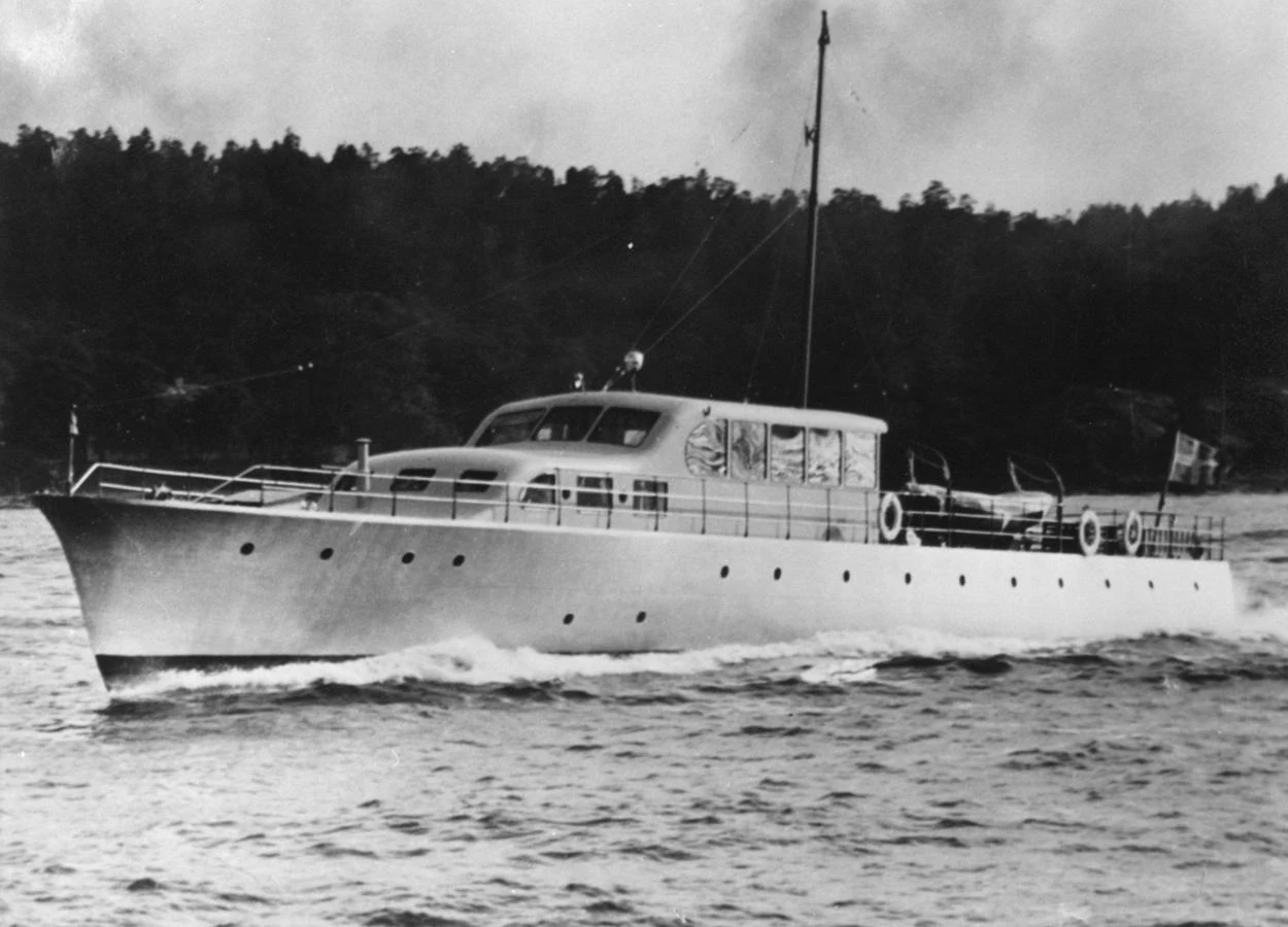 A classic yacht cruises through the water, showcasing its timeless design and elegance. aboard UNITED SPIRIT Yacht for Sale