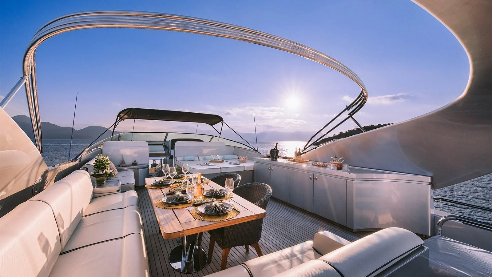 a boat on the water aboard ELVI Yacht for Sale