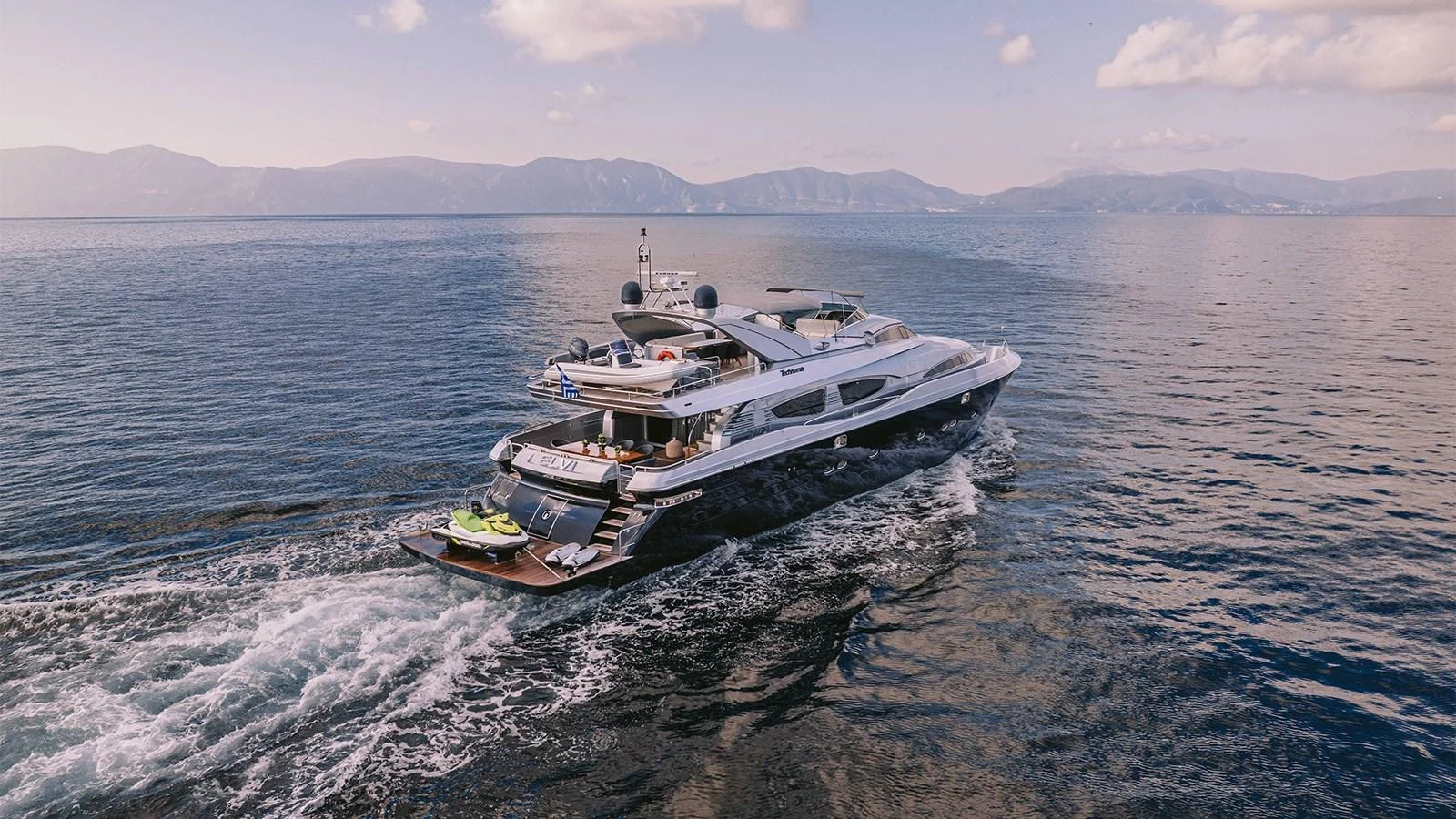 a boat on the water aboard ELVI Yacht for Sale