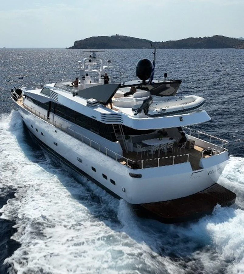 a boat on the water aboard BELLINI Yacht for Sale