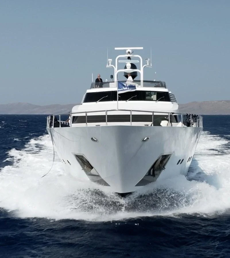 a boat on the water aboard BELLINI Yacht for Sale