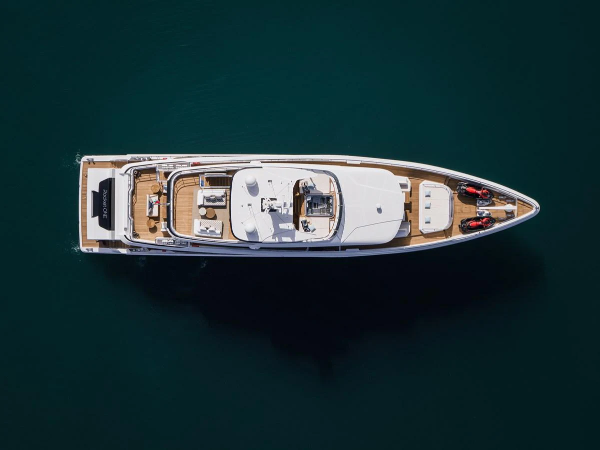 a model of a space ship aboard MAJESTY 120 Yacht for Sale