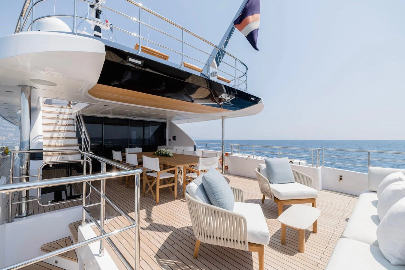 a boat on a boat aboard MAJESTY 120 Yacht for Sale