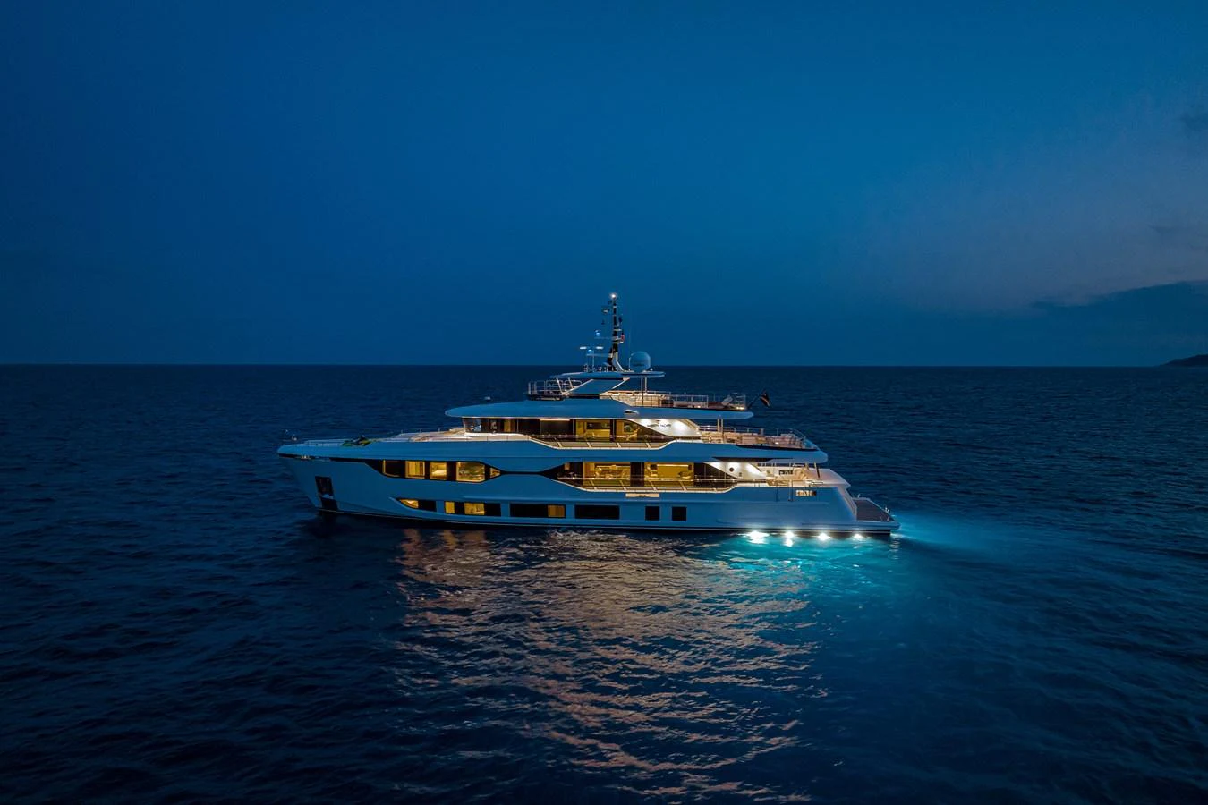 a large boat in the water aboard MAJESTY 120 Yacht for Sale