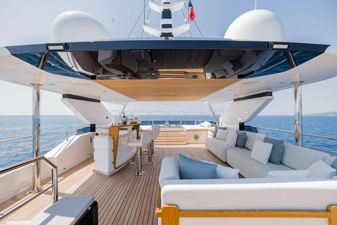 a boat on the water aboard MAJESTY 120 Yacht for Sale