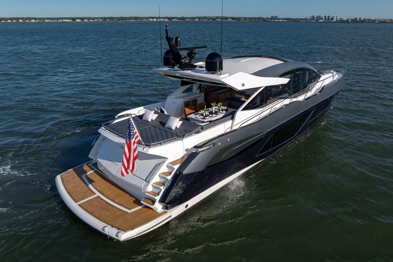 a boat in the water aboard KB JR Yacht for Sale