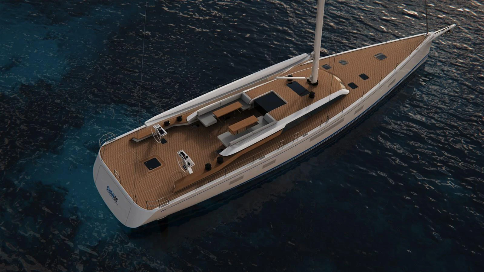 This sleek yacht features a spacious deck with modern amenities, perfect for luxurious sailing adventures. aboard TO BE DECIDED Yacht for Sale