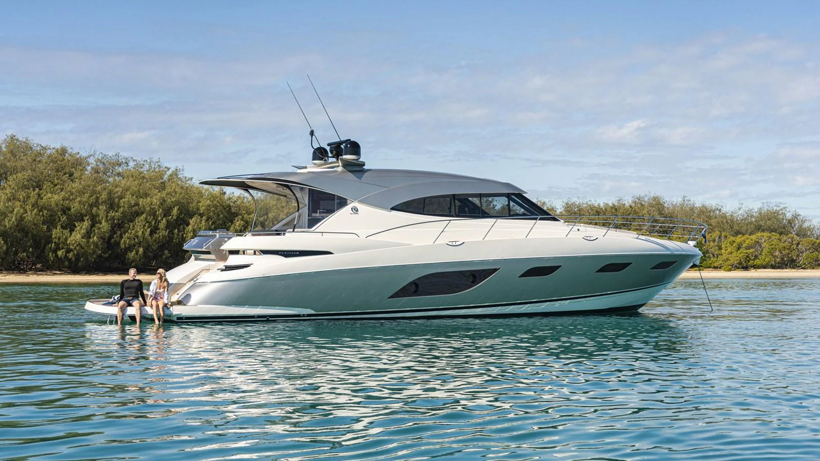 a boat in the water aboard 6800 SPORT YACHT Yacht for Sale
