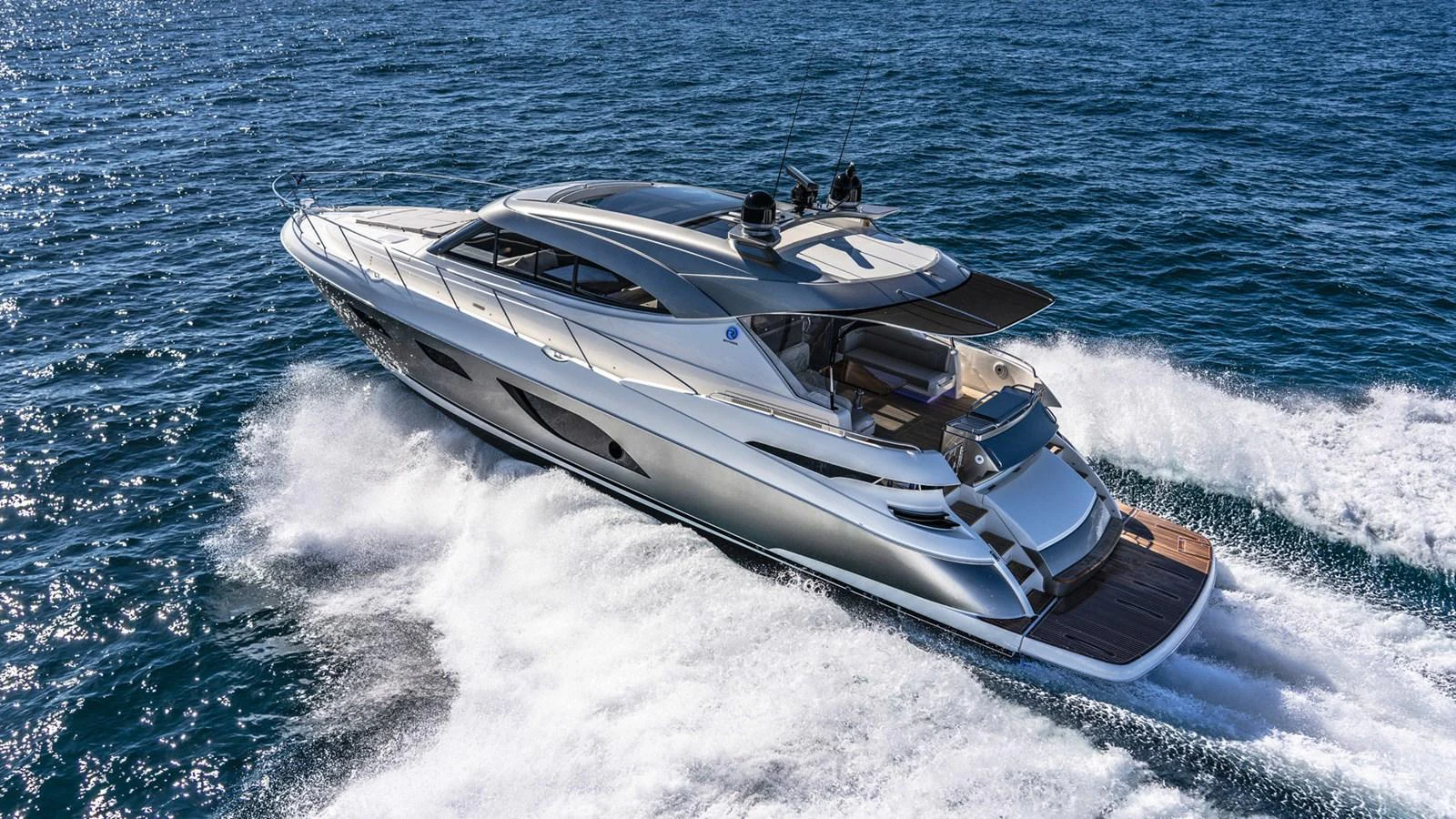 a boat on the water aboard 6800 SPORT YACHT Yacht for Sale