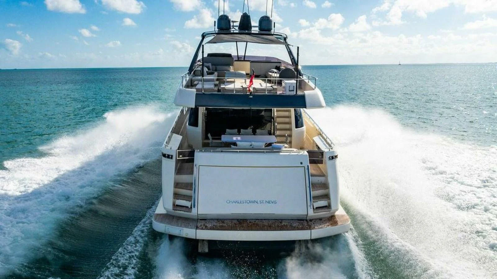 a boat on the water aboard 85 FERRETTI Yacht for Sale