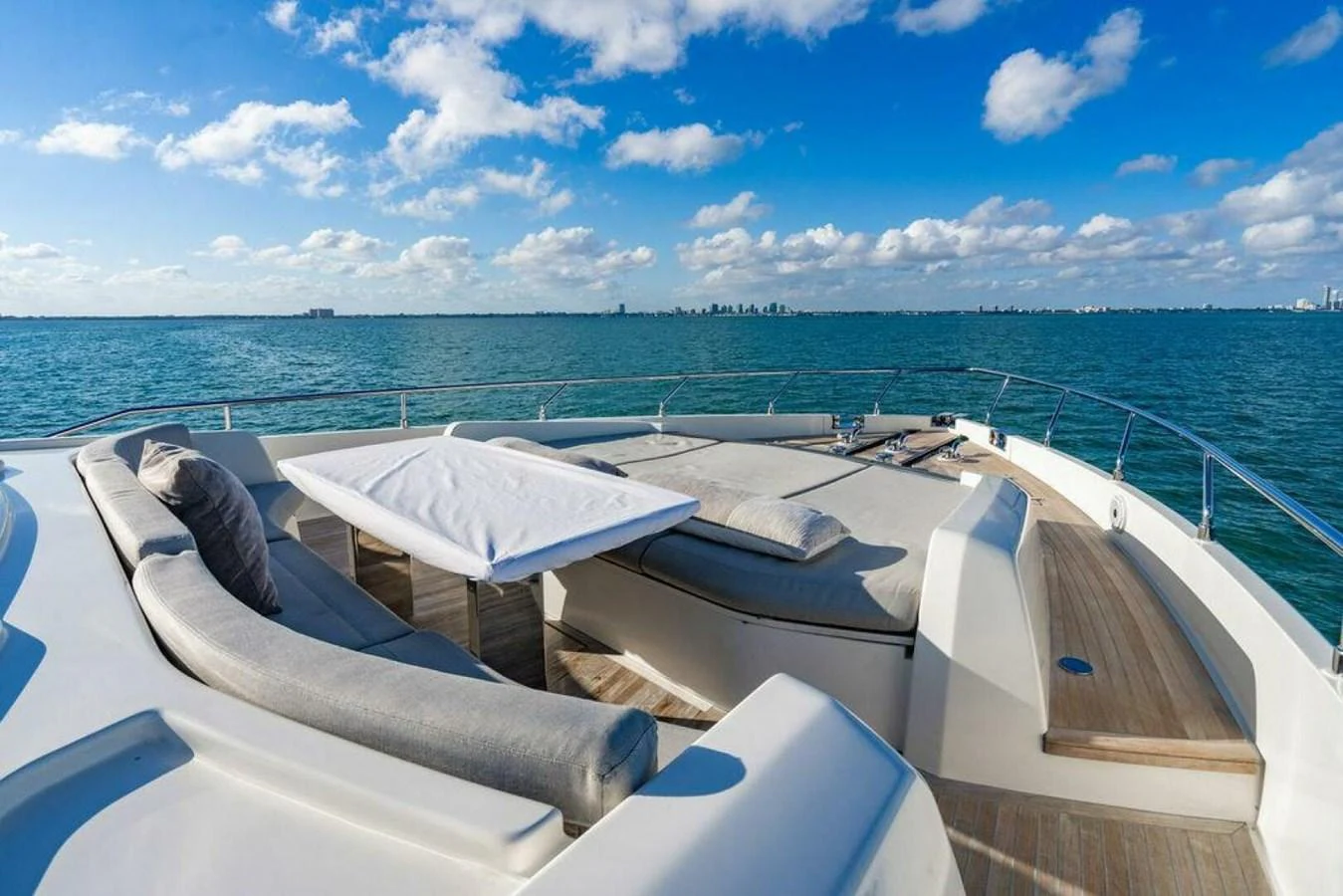 a boat on the water aboard 85 FERRETTI Yacht for Sale