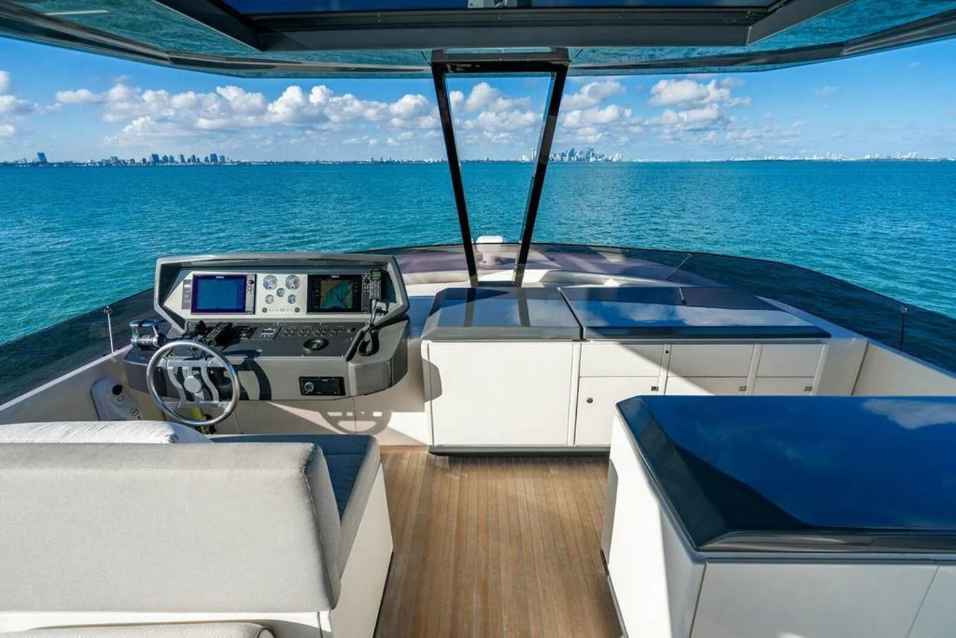 a boat on the water aboard 85 FERRETTI Yacht for Sale