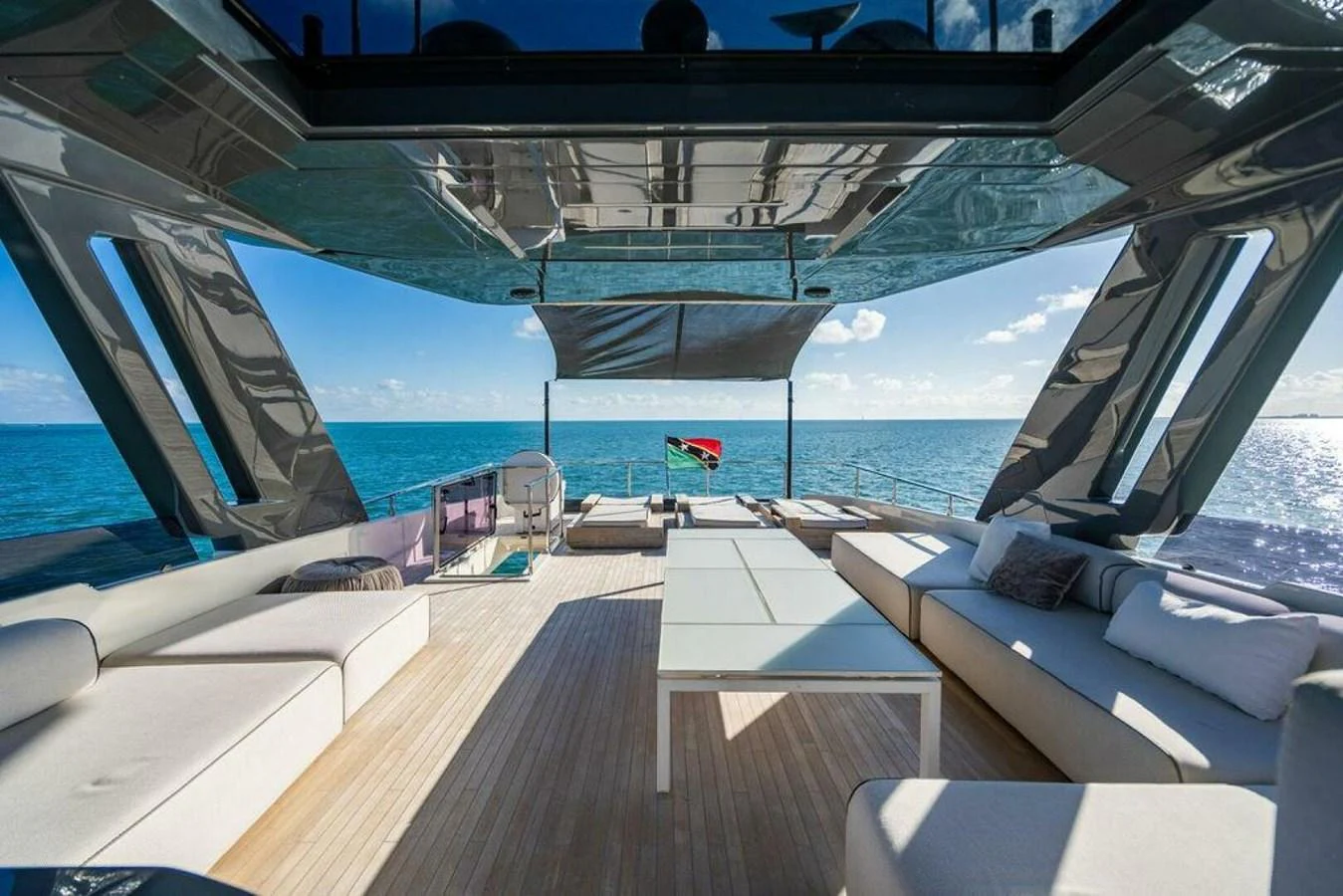 a boat on the water aboard 85 FERRETTI Yacht for Sale