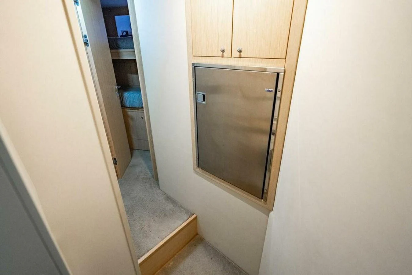 a door in a room aboard 85 FERRETTI Yacht for Sale