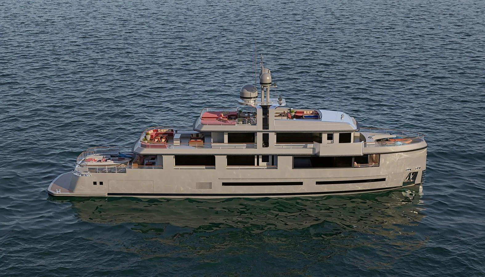 a boat in the water aboard PHOBOS Yacht for Sale