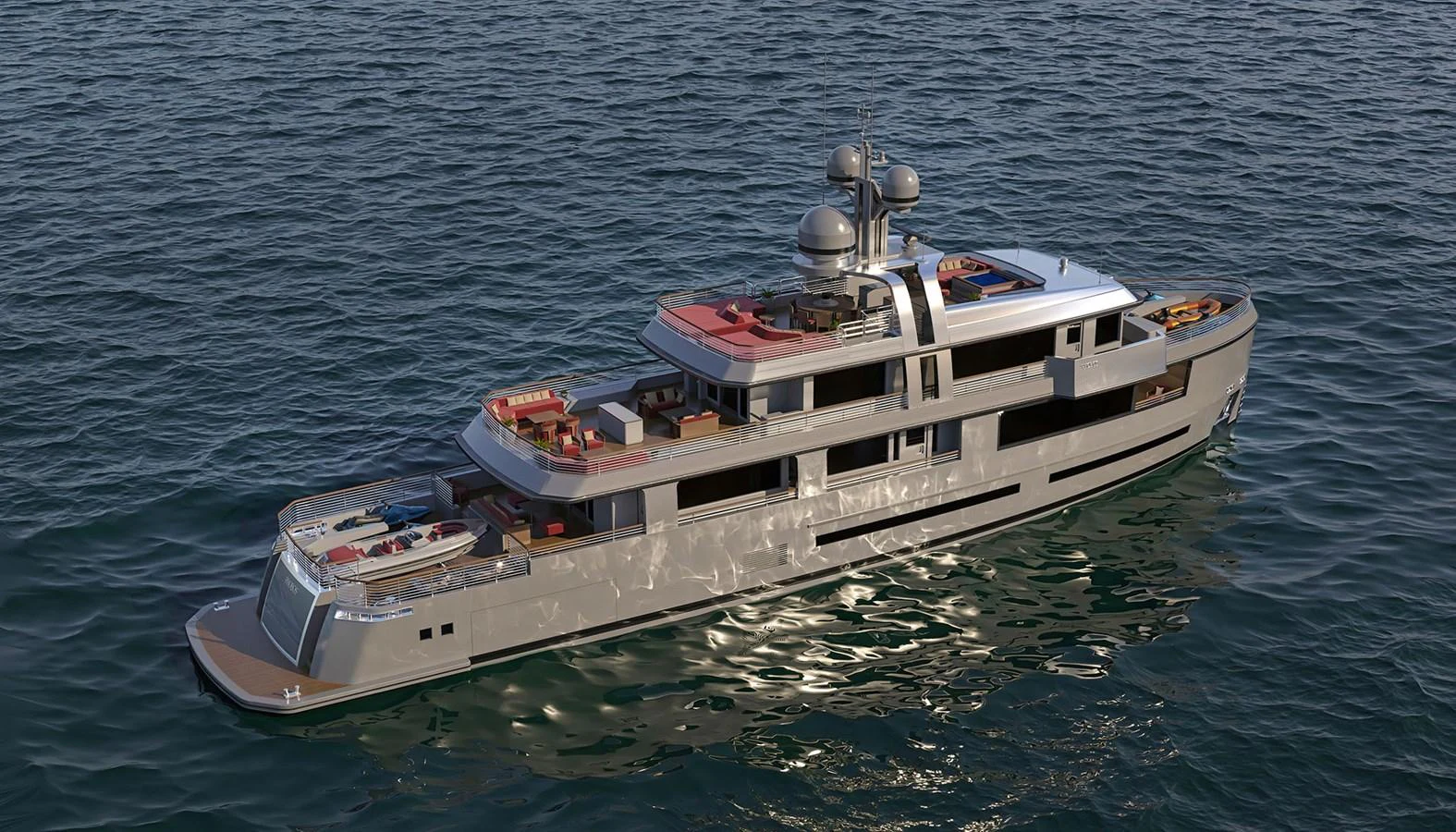 a boat in the water aboard PHOBOS Yacht for Sale