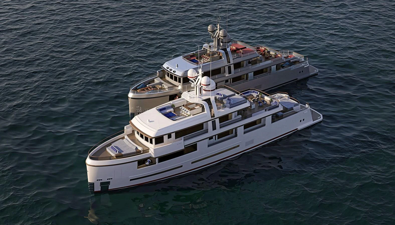 a boat in the water aboard DEIMOS Yacht for Sale