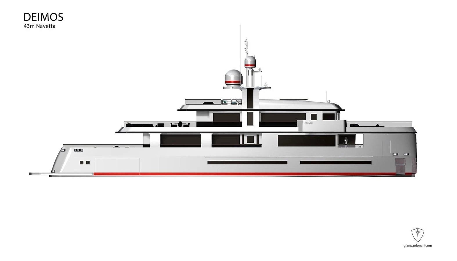 diagram aboard DEIMOS Yacht for Sale