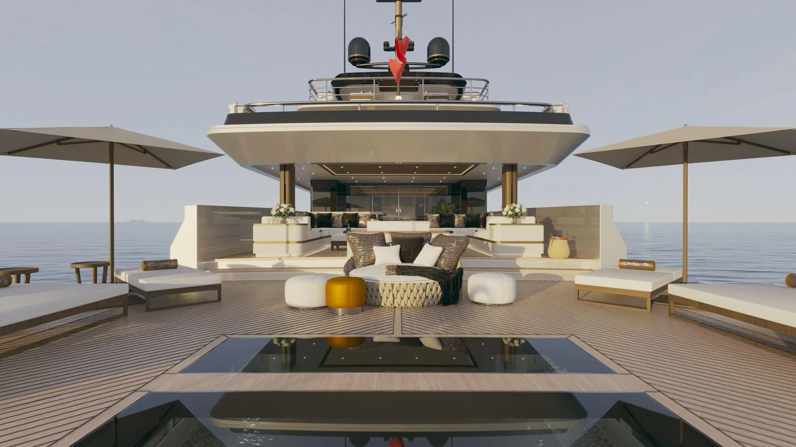 a large yacht in the water aboard BERING 165 EXPLORER YACHT Yacht for Sale
