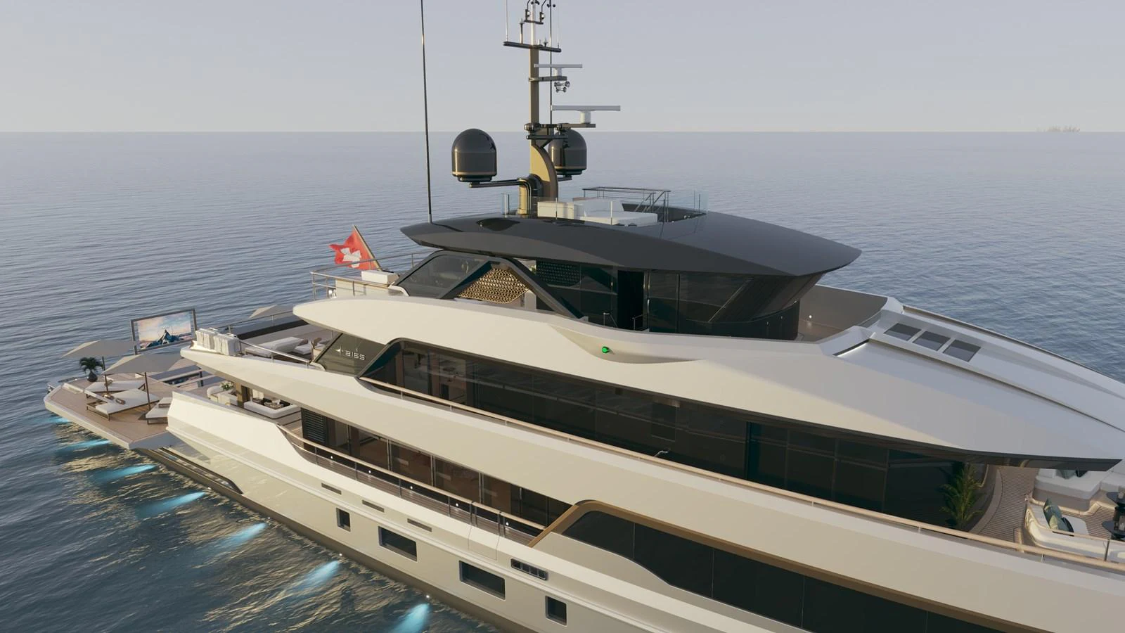 a large white yacht aboard BERING 165 EXPLORER YACHT Yacht for Sale
