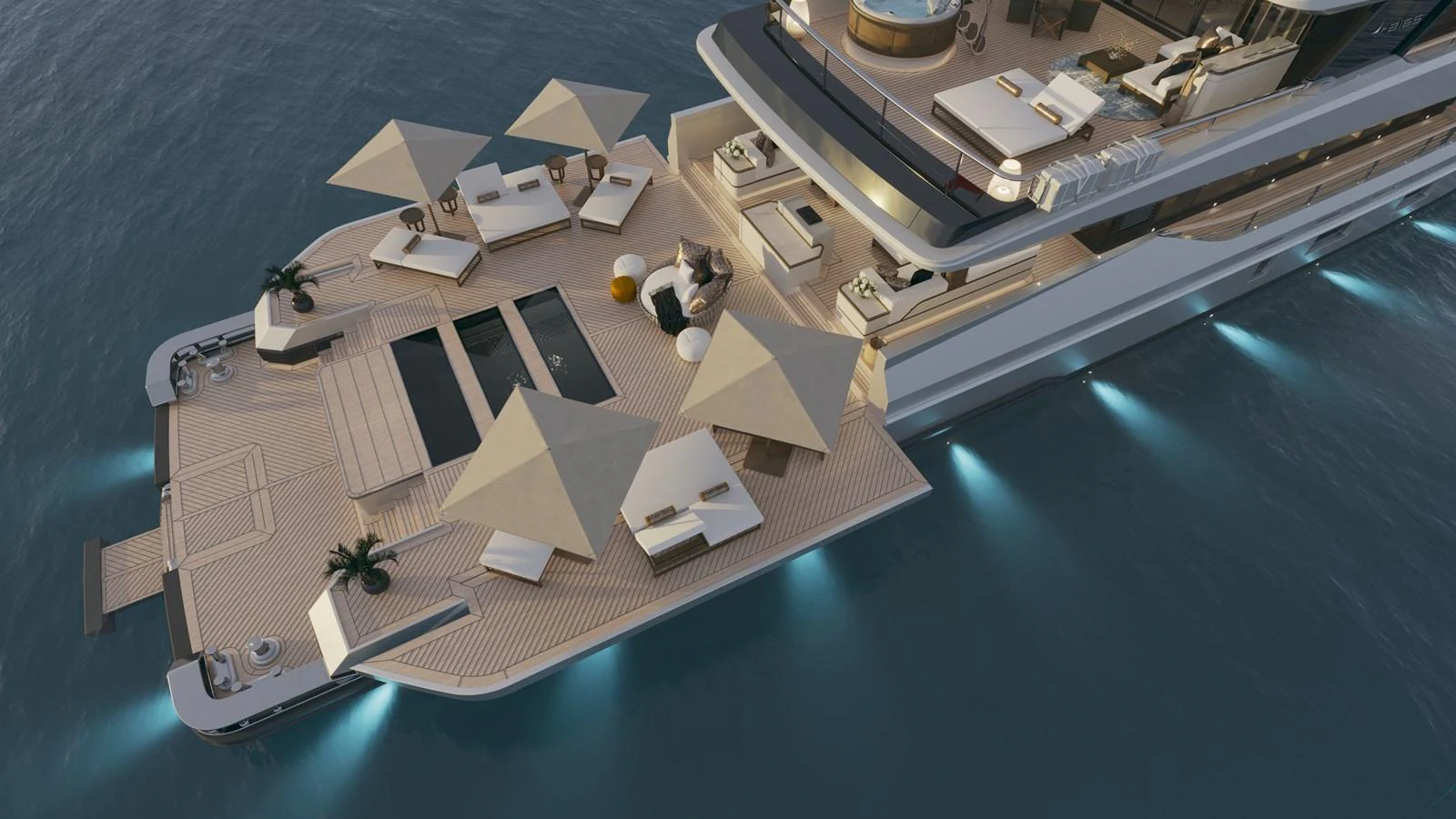 a model of a house aboard BERING 165 EXPLORER YACHT Yacht for Sale
