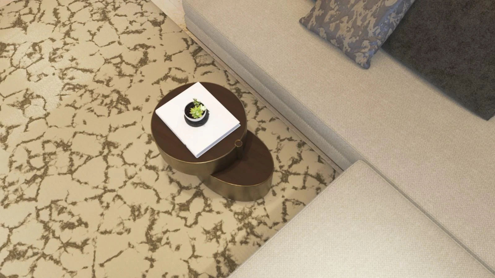 a small gold ring on a white surface aboard BERING 165 EXPLORER YACHT Yacht for Sale