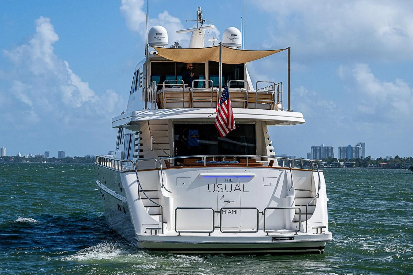 a boat in the water aboard THE USUAL Yacht for Sale