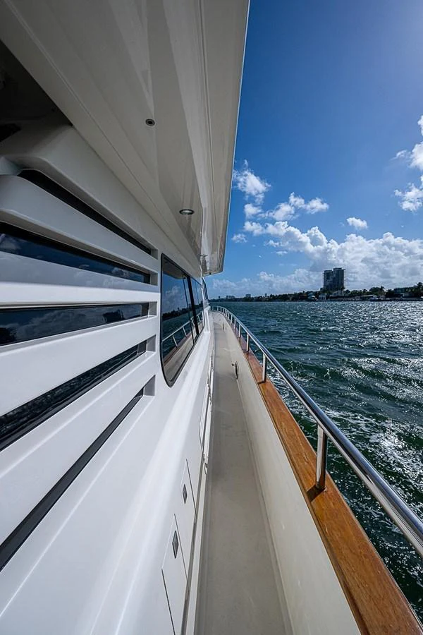 a boat on the water aboard THE USUAL Yacht for Sale