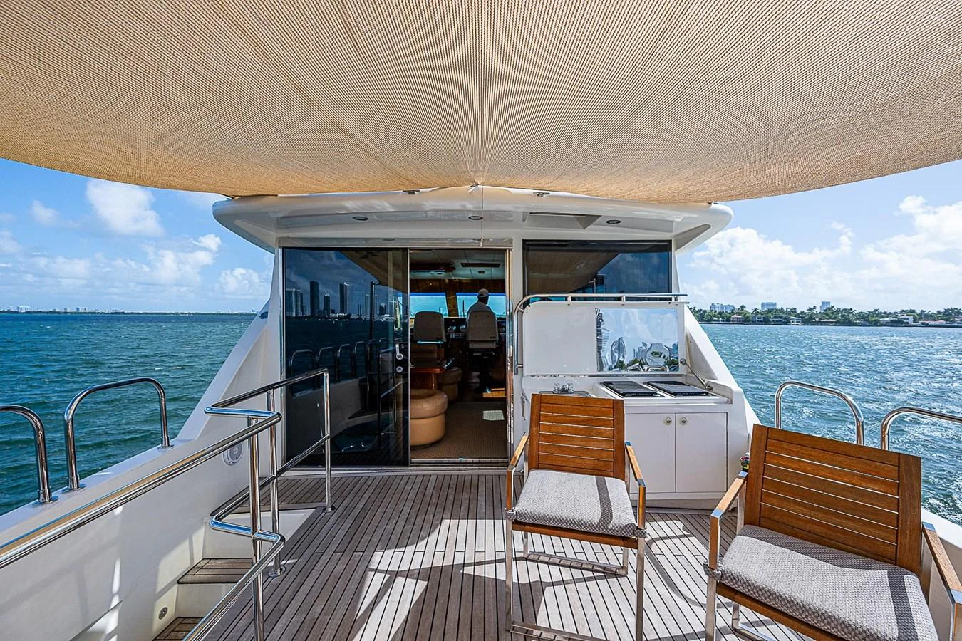 a boat on the water aboard THE USUAL Yacht for Sale
