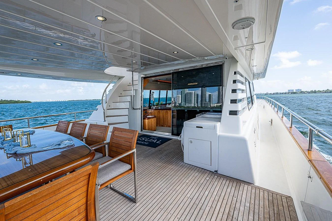 a boat on the water aboard THE USUAL Yacht for Sale