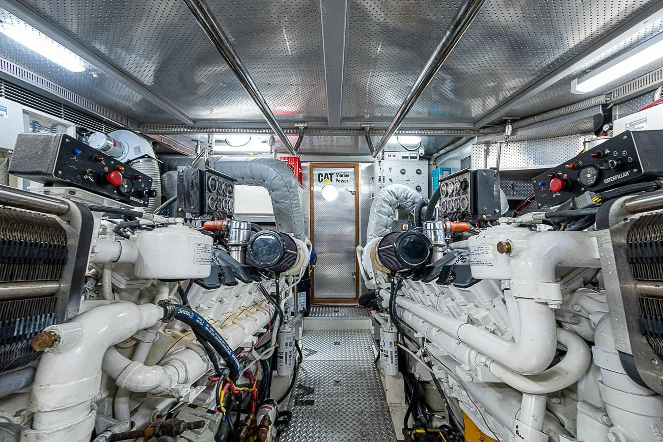 a room with machinery aboard THE USUAL Yacht for Sale