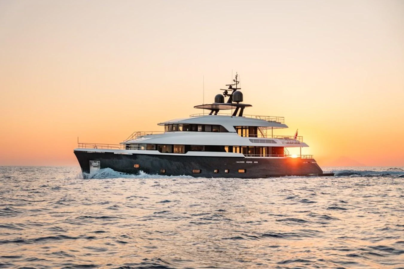 a boat in the water aboard COCOON Yacht for Sale