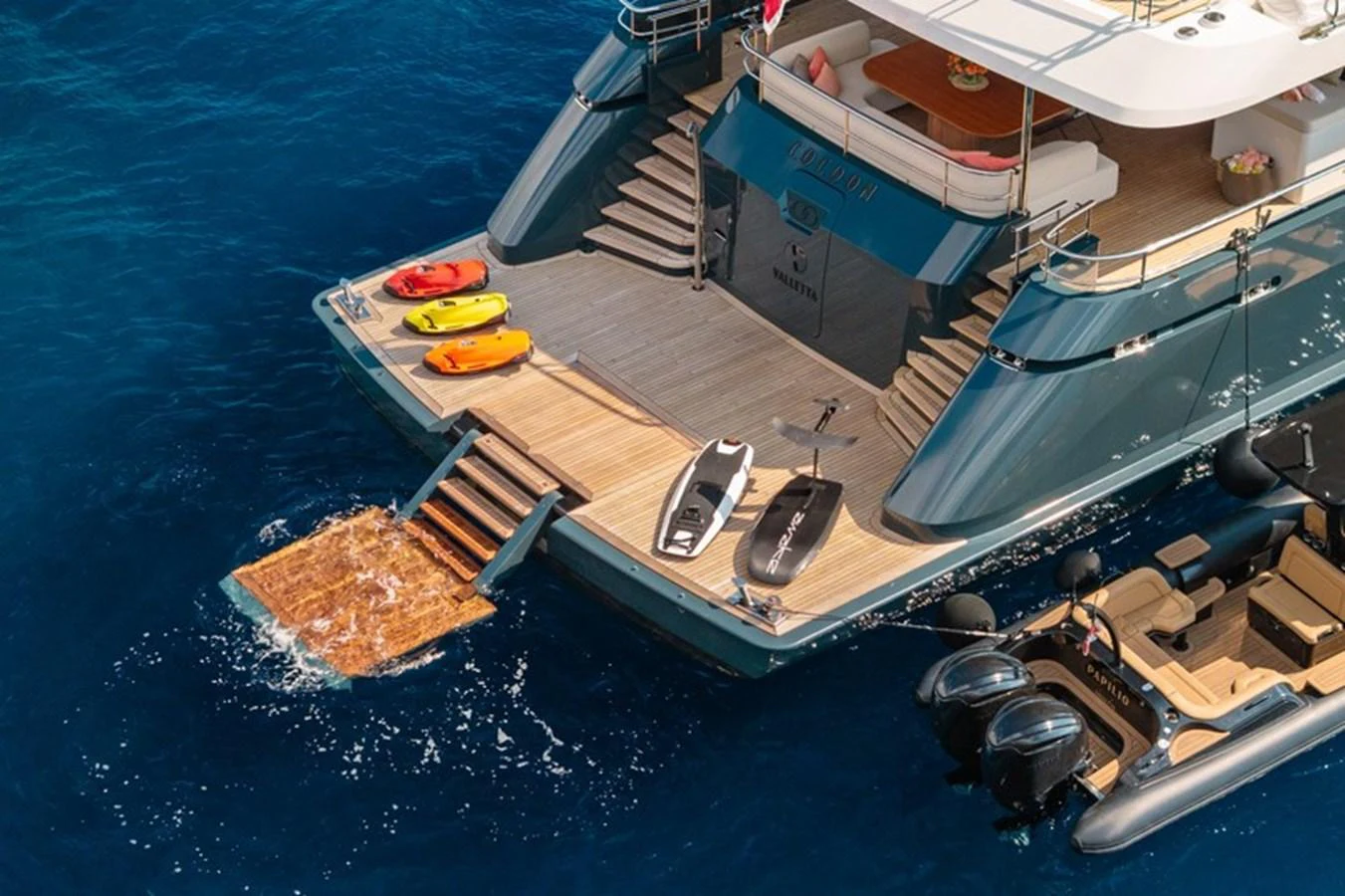 a boat on the water aboard COCOON Yacht for Sale