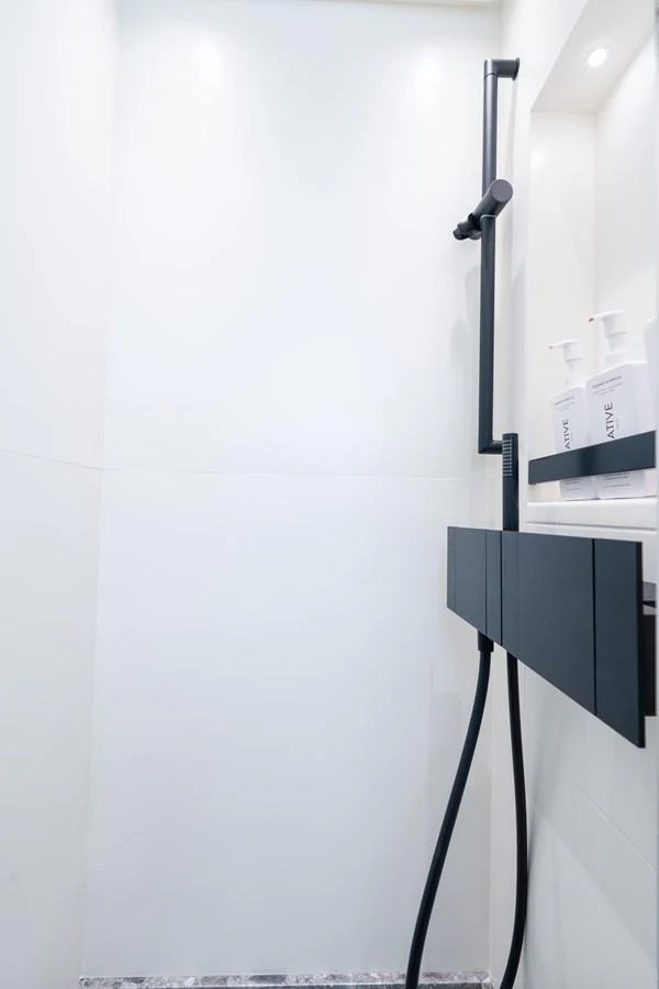a black and white wall aboard SWEET VIRGINIA Yacht for Sale