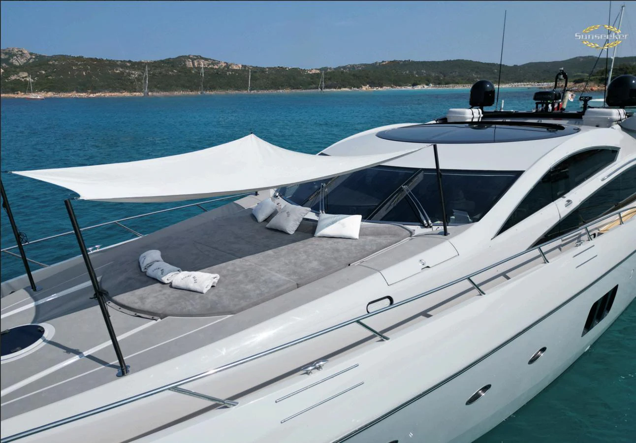 a boat on the water aboard LIGHT BLUE Yacht for Sale