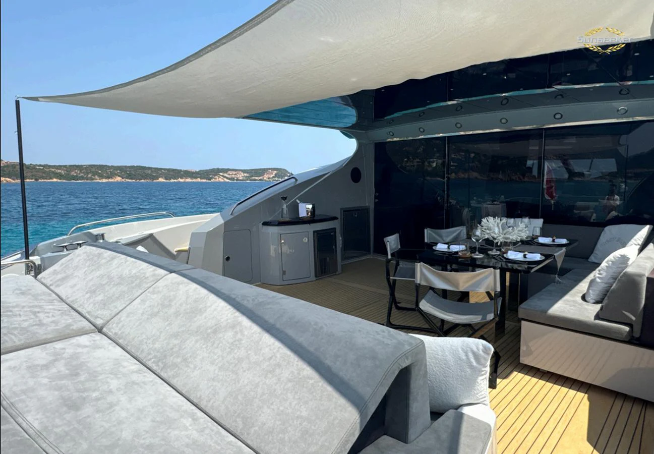 a boat on the water aboard LIGHT BLUE Yacht for Sale
