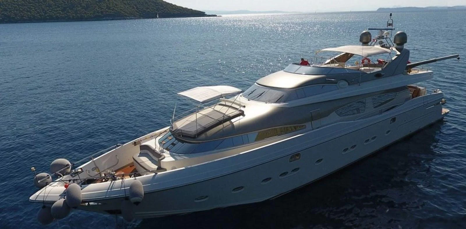 a boat on the water aboard ALBATOR 2 Yacht for Sale