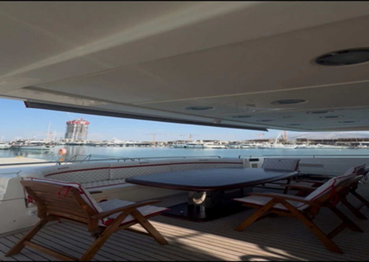 a couple of pool tables on a boat in the water aboard ALBATOR 2 Yacht for Sale