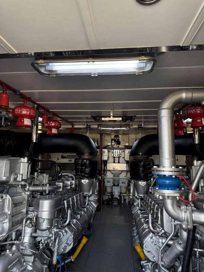 a large machine in a factory aboard ALBATOR 2 Yacht for Sale