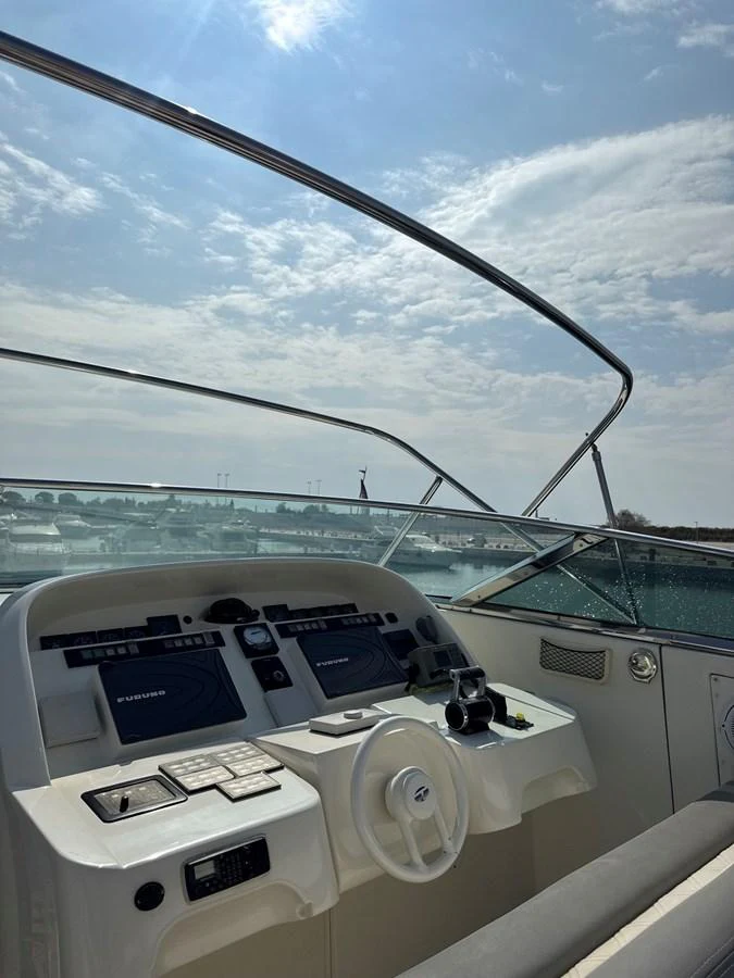 the cockpit of a plane aboard ALBATOR 2 Yacht for Sale