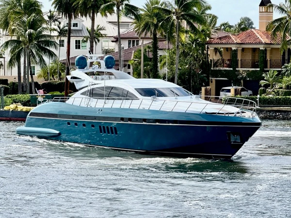 a boat in the water aboard OLIVIA K Yacht for Sale