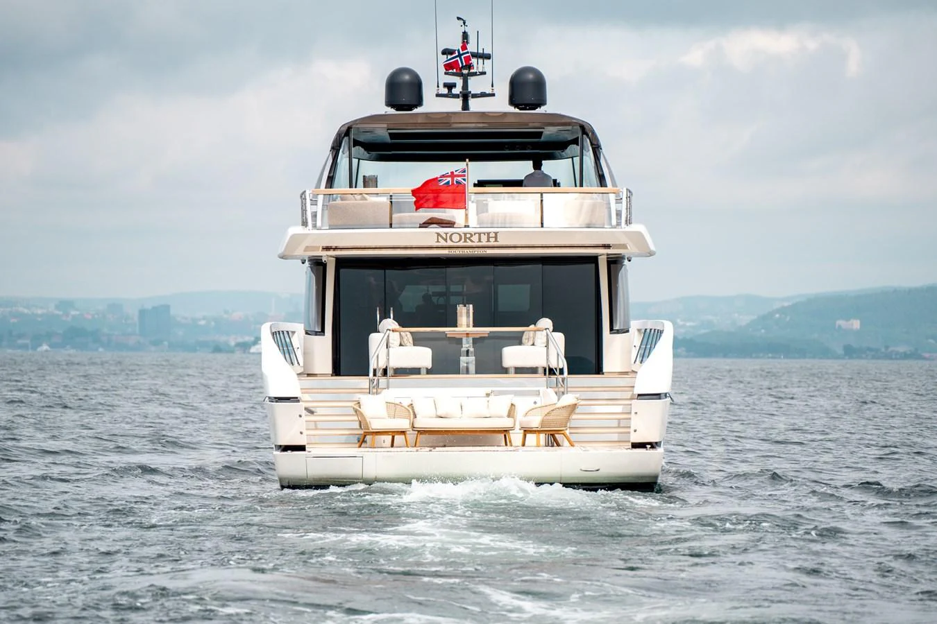 a boat in the water aboard NORTH Yacht for Sale