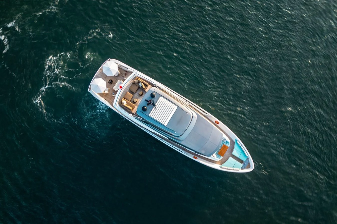 a boat in the water aboard NORTH Yacht for Sale