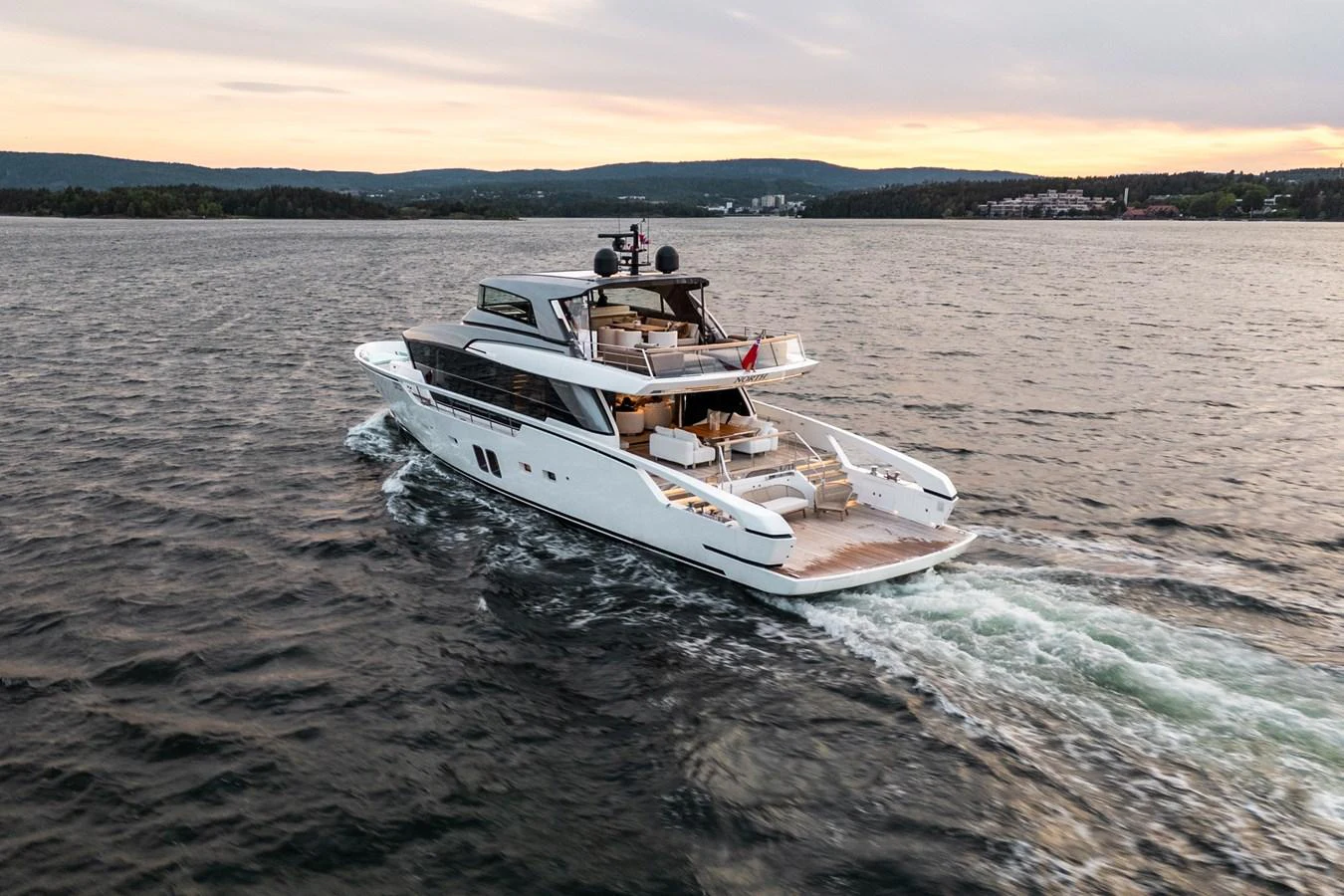 a boat on the water aboard NORTH Yacht for Sale