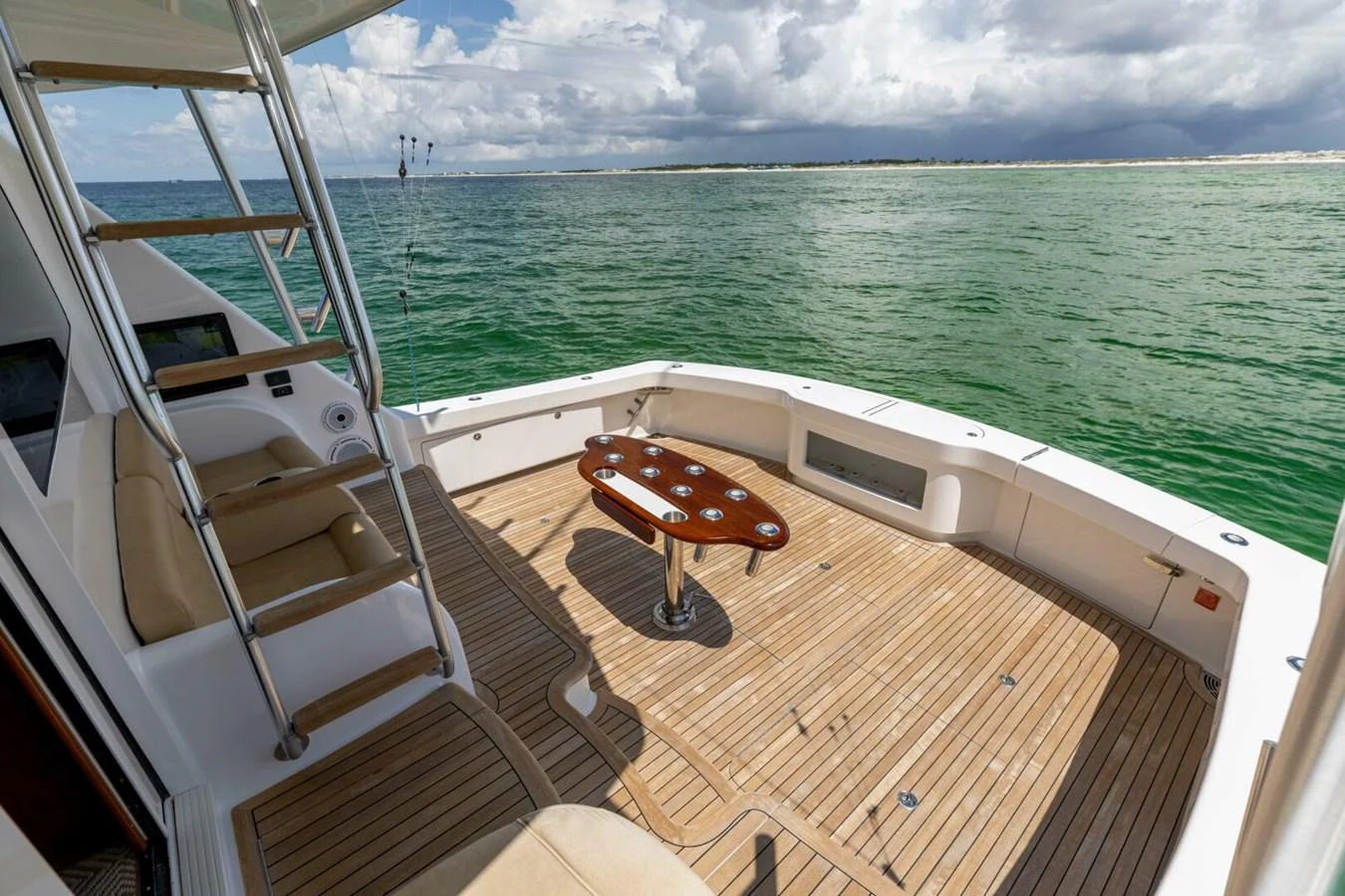 a boat on the water aboard MISS VIRGINIA Yacht for Sale