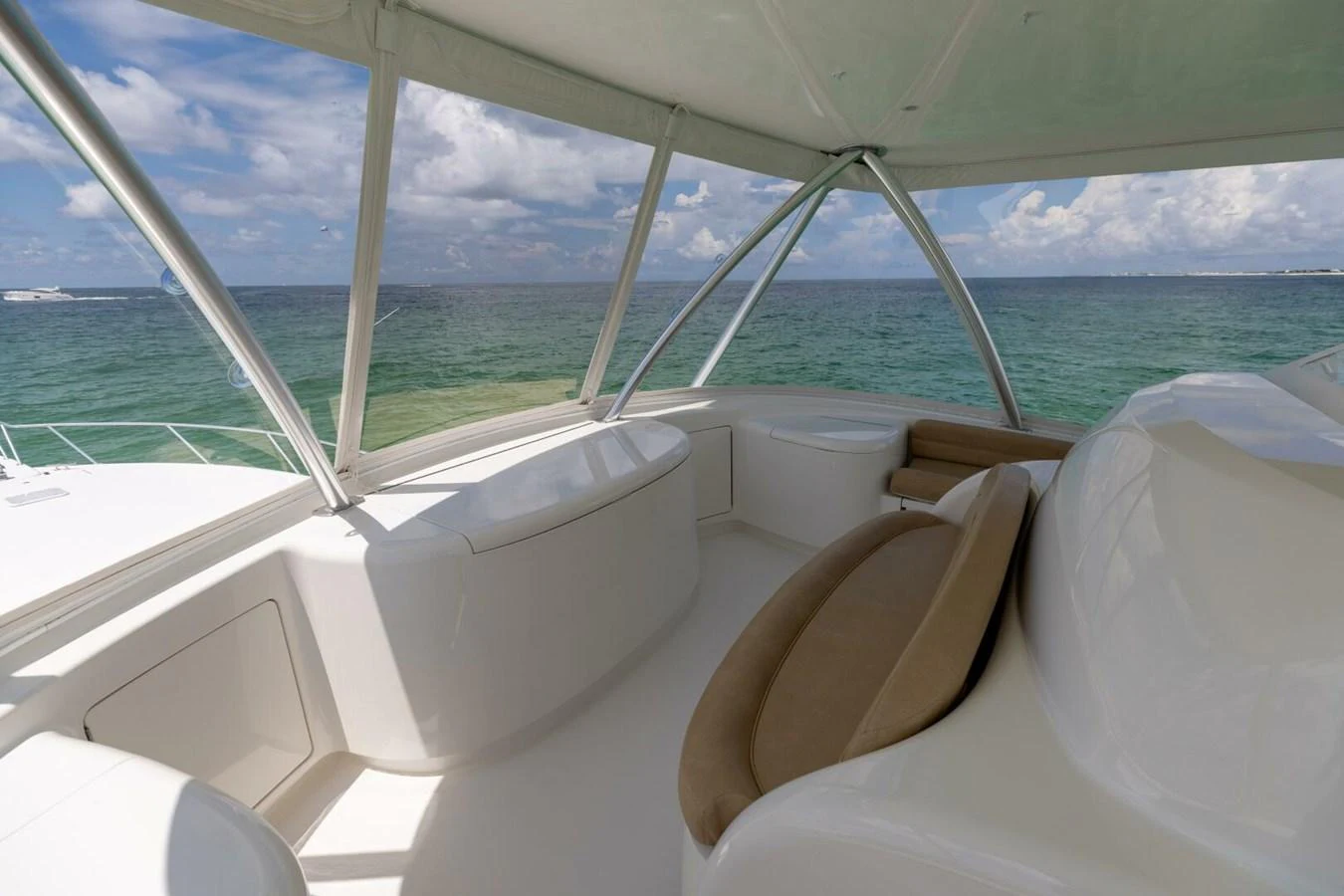 a boat with a view of the ocean and the ocean aboard MISS VIRGINIA Yacht for Sale