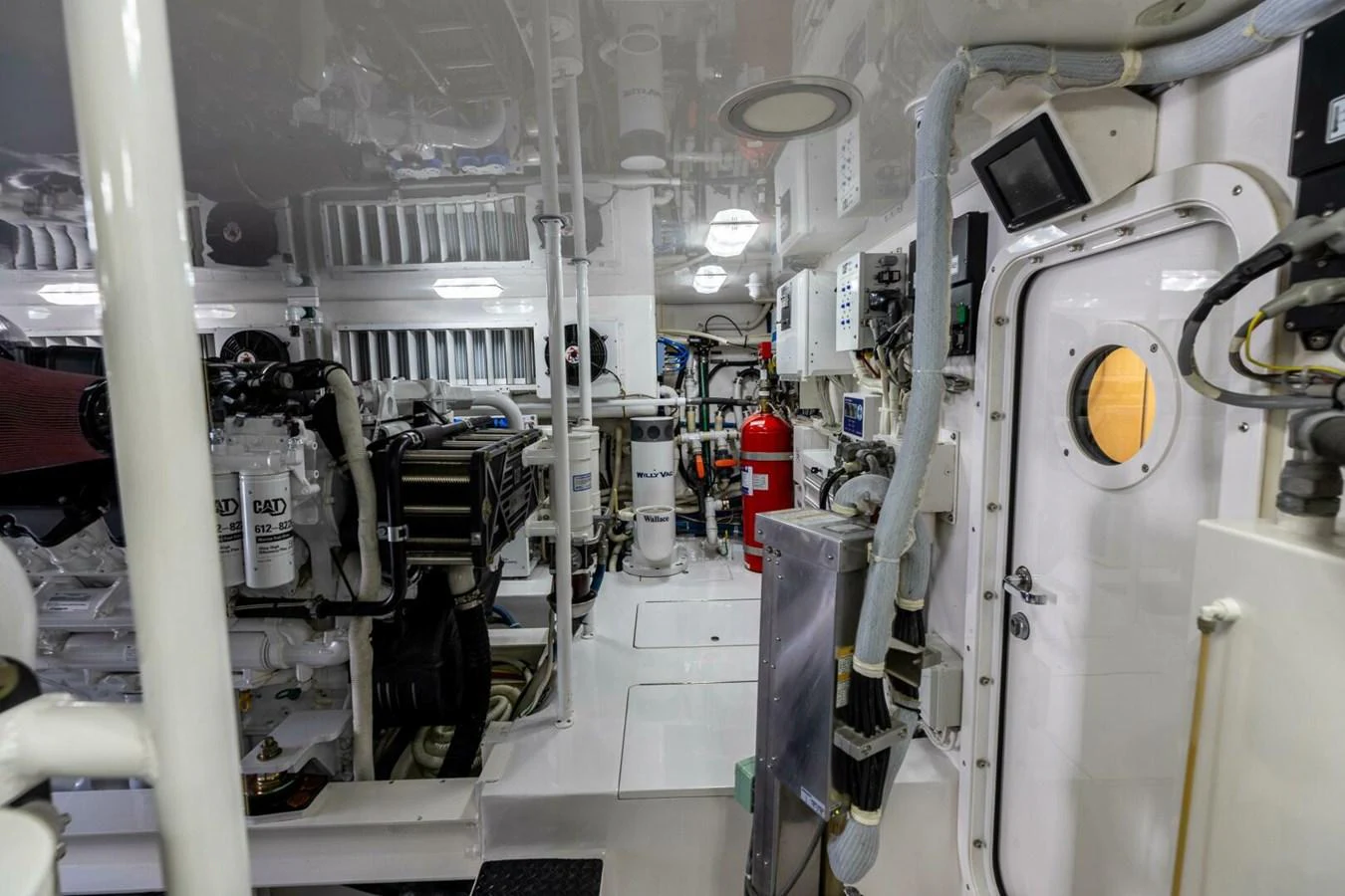 a room with machinery aboard MISS VIRGINIA Yacht for Sale