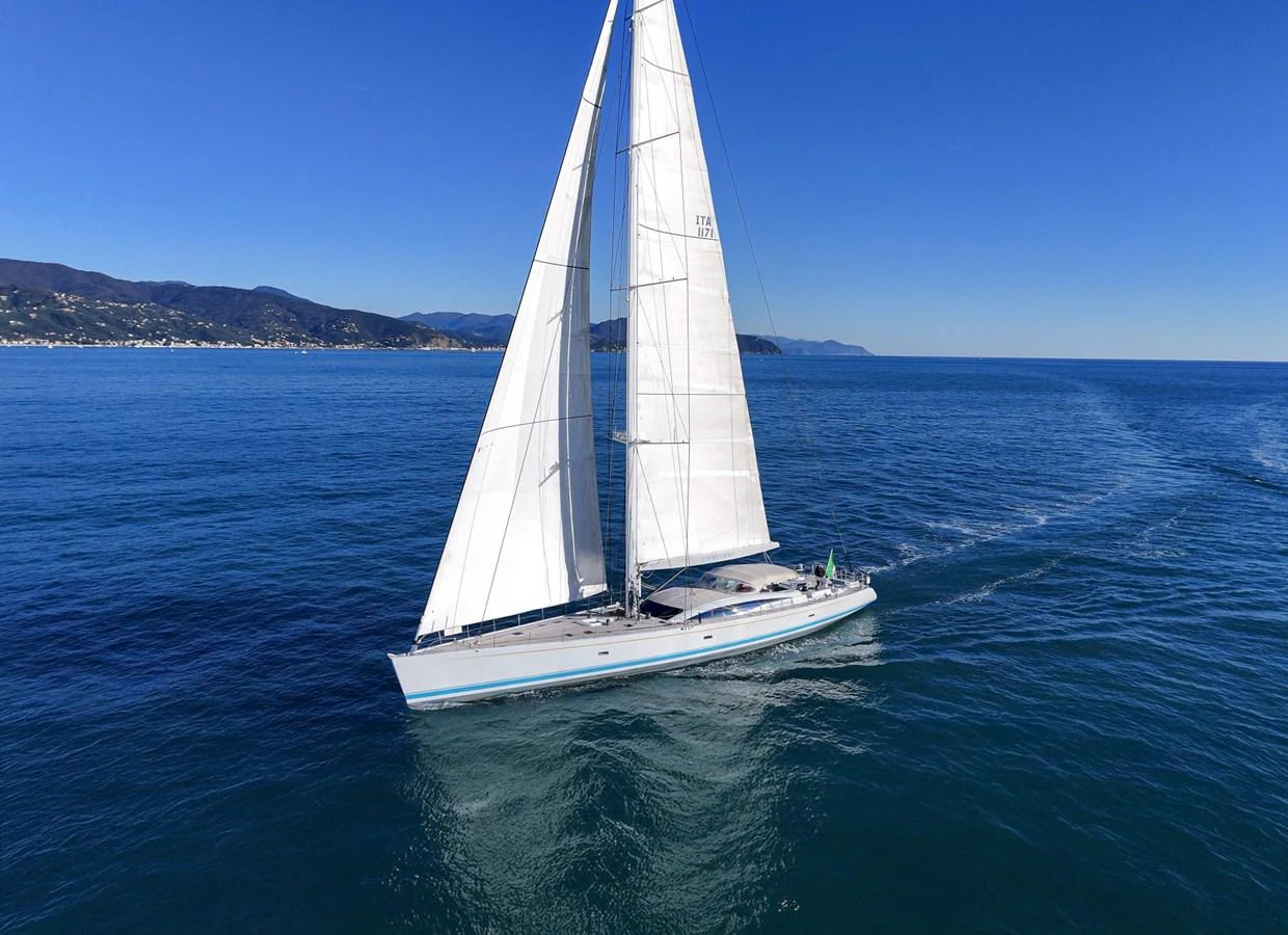 a sailboat in the water aboard CAPRICORNO Yacht for Sale